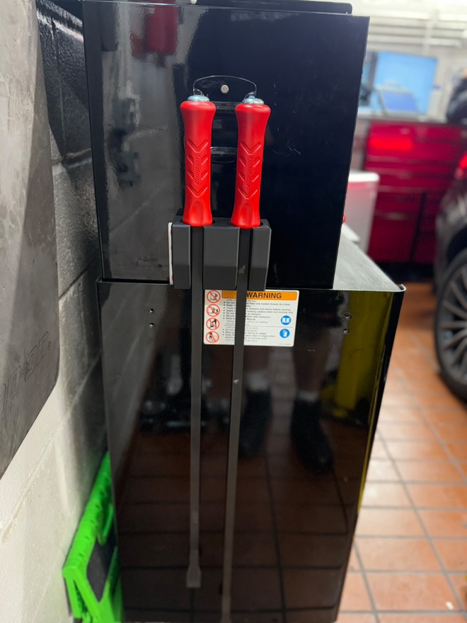 2 Slot Large Snap On Pry Bar Holder - Magnetic