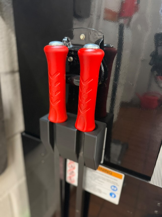 2 Slot Large Snap On Pry Bar Holder - Magnetic