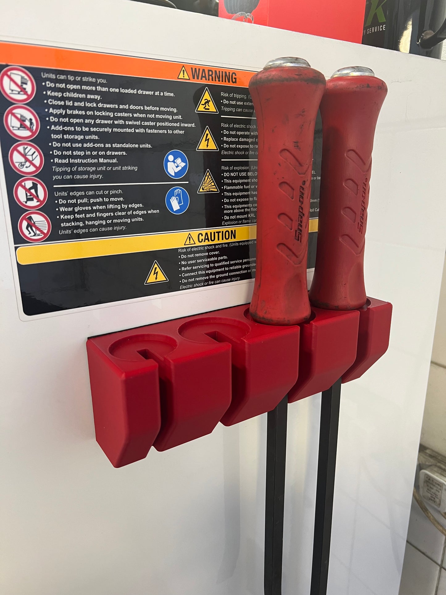Magnetic Snap On Pry Bar Holder (Holds 4)