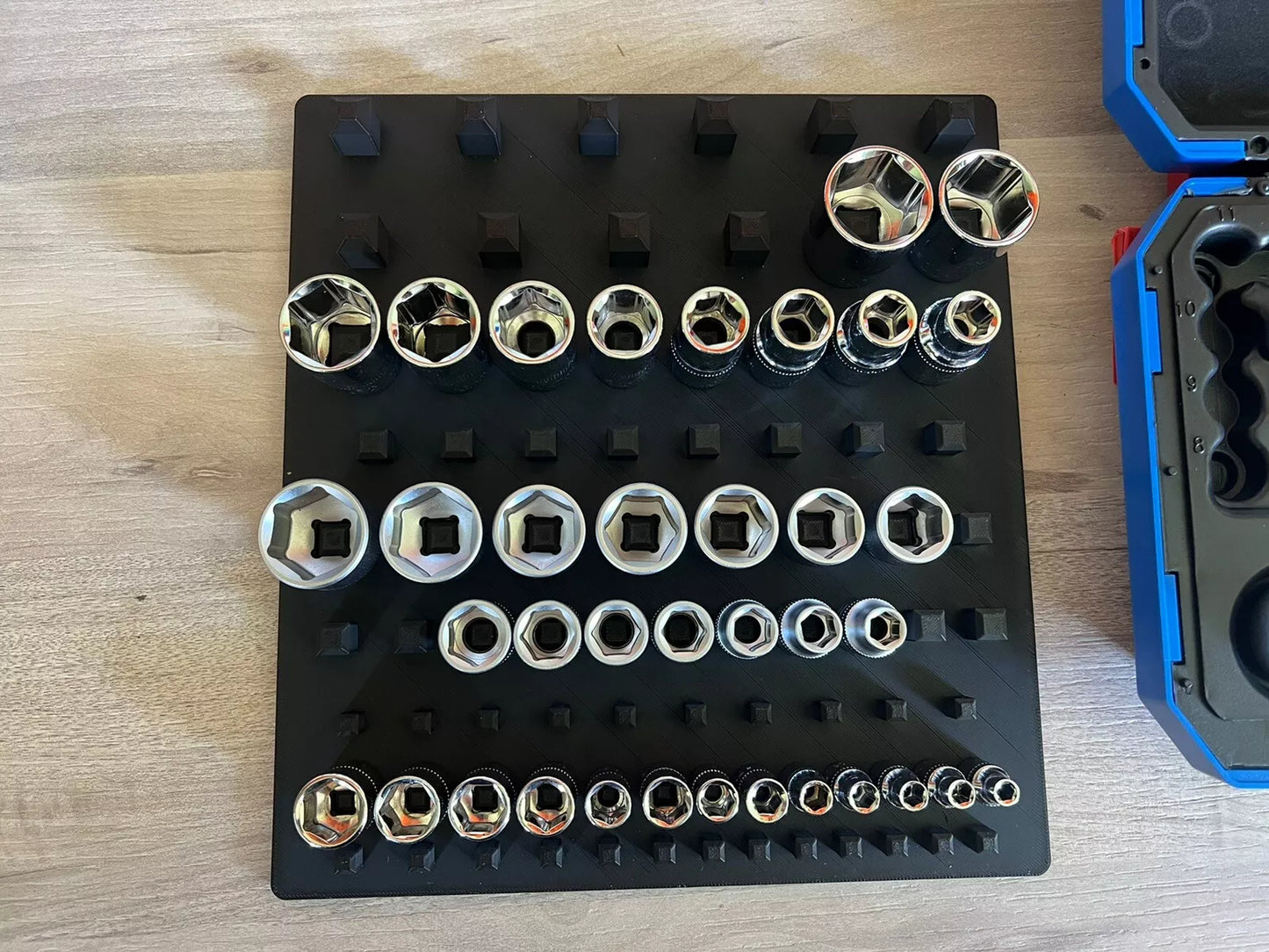 Socket Set Working Tray (Fits 1/4", 3/8" & 1/2")