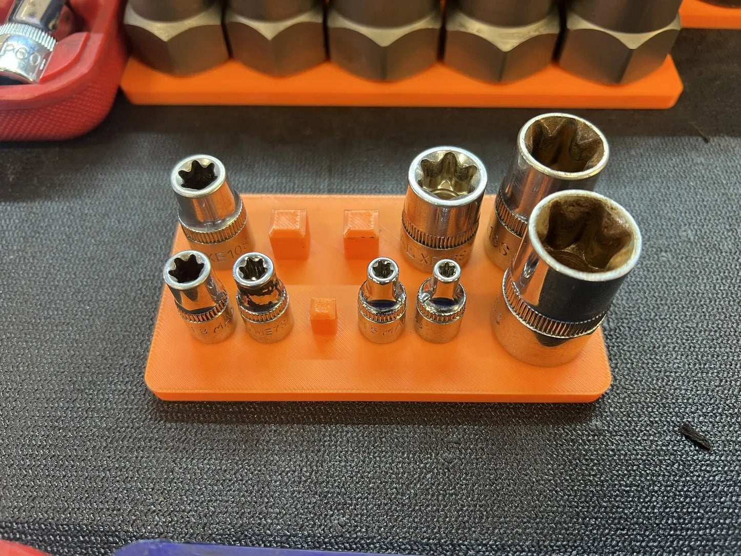 Square E-Torx Socket Holder - Holds 11