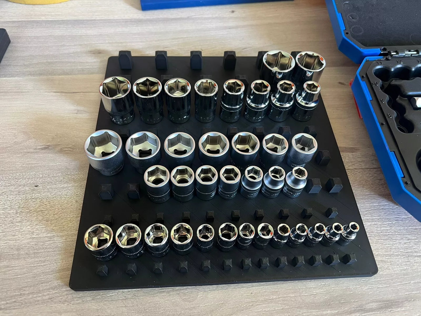 Socket Set Working Tray (Fits 1/4", 3/8" & 1/2")