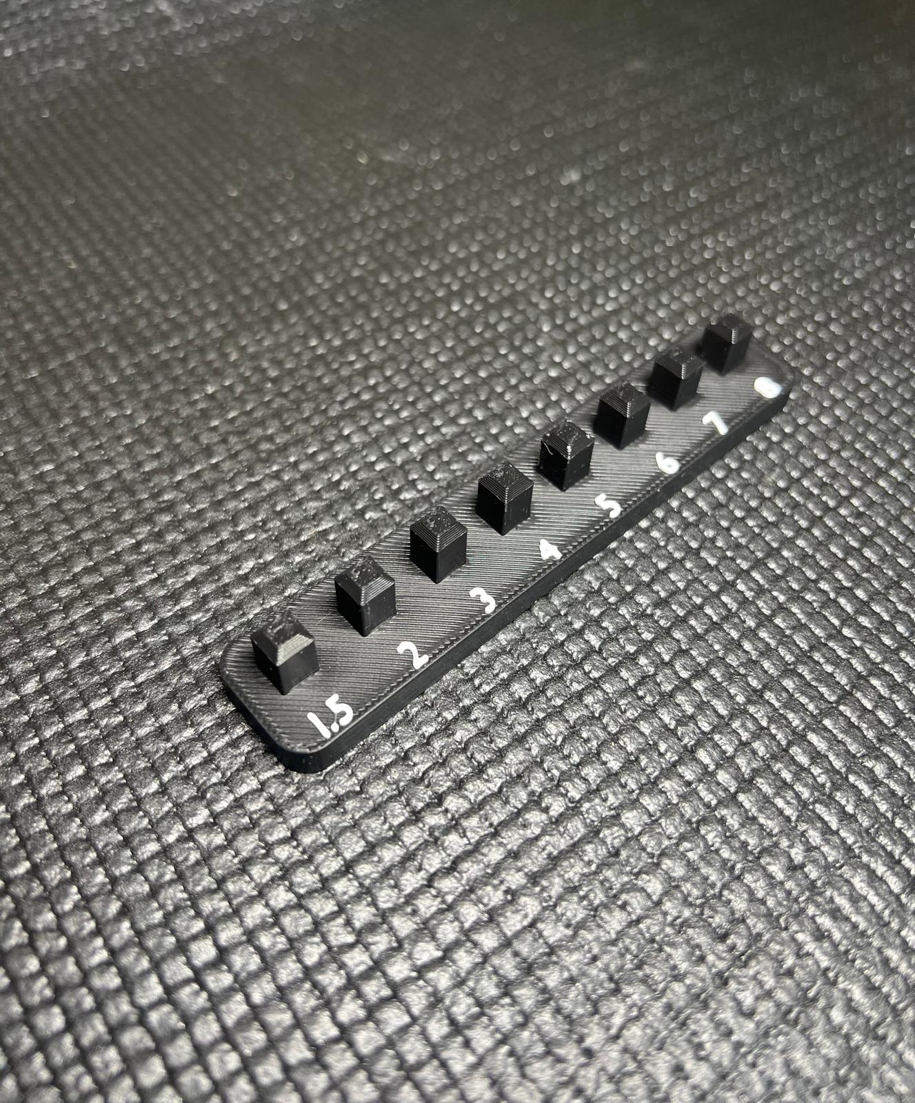 1/4" Hex Bit Socket Set Holder With Numbers