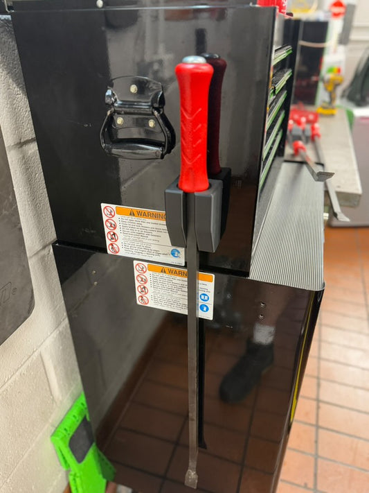 1 Slot Large Snap On Pry Bar Holder - Magnetic