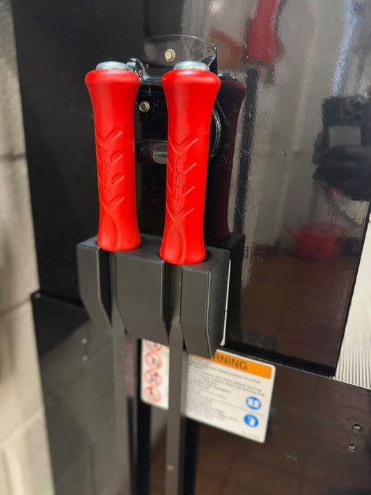 2 Slot Large Snap On Pry Bar Holder - Magnetic