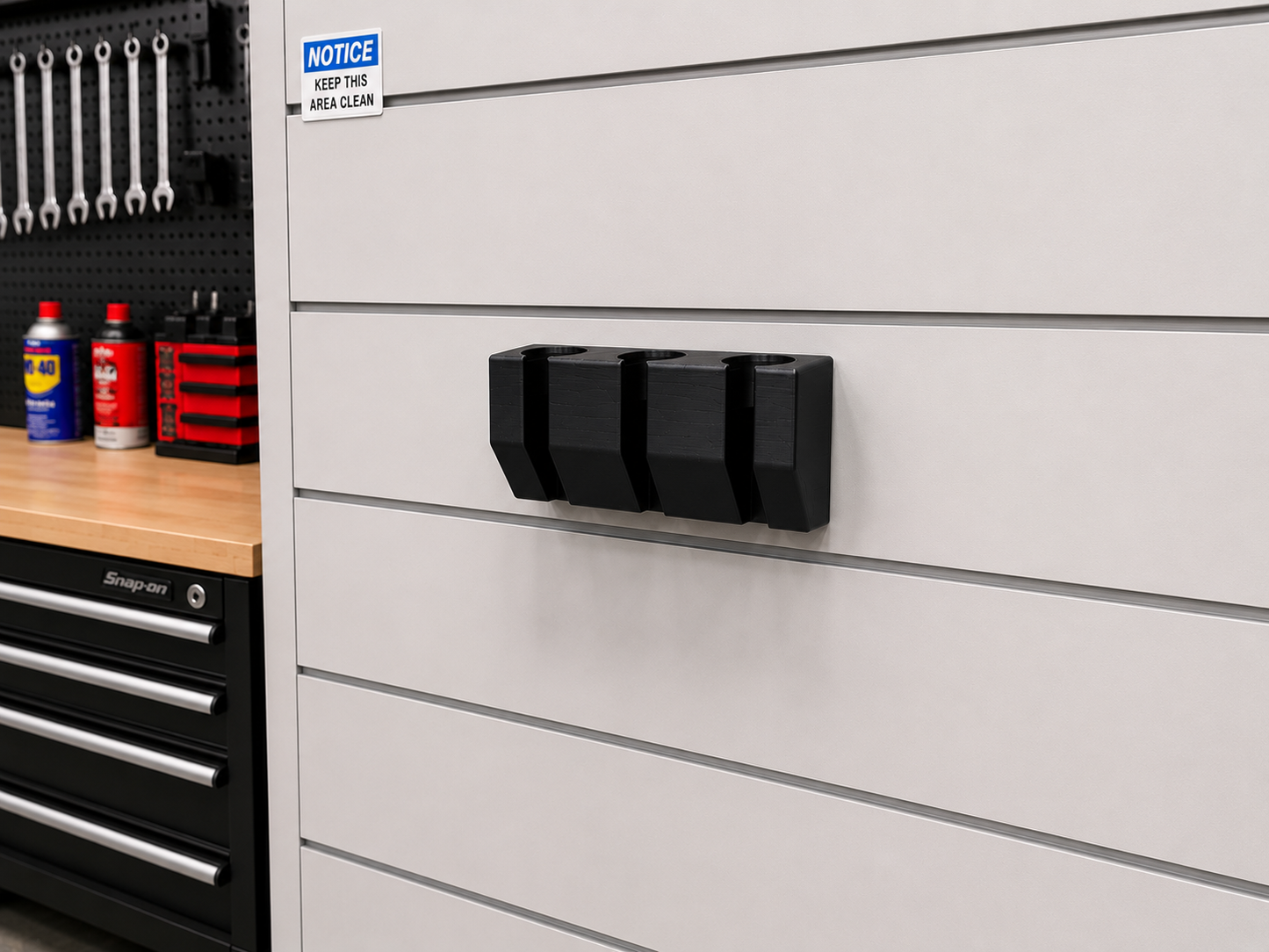 Magnetic Snap On Pry Bar Holder (Holds 3)