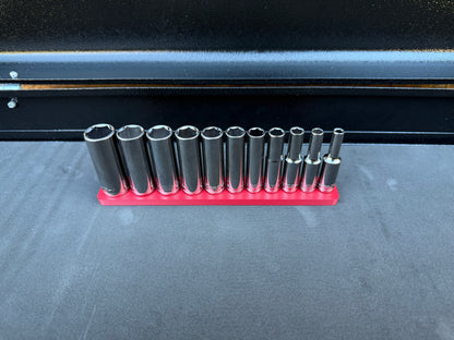 Halfords Advanced 1/4" Deep Socket Holder (Holds 11)