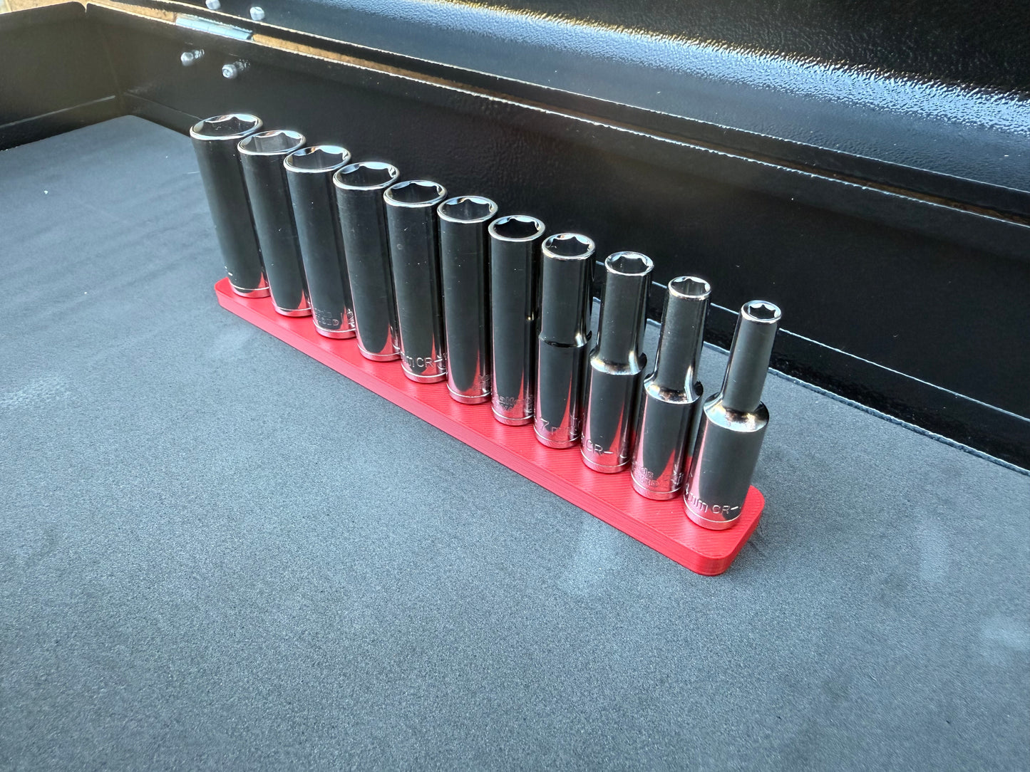 Halfords Advanced 1/4" Deep Socket Holder (Holds 11)