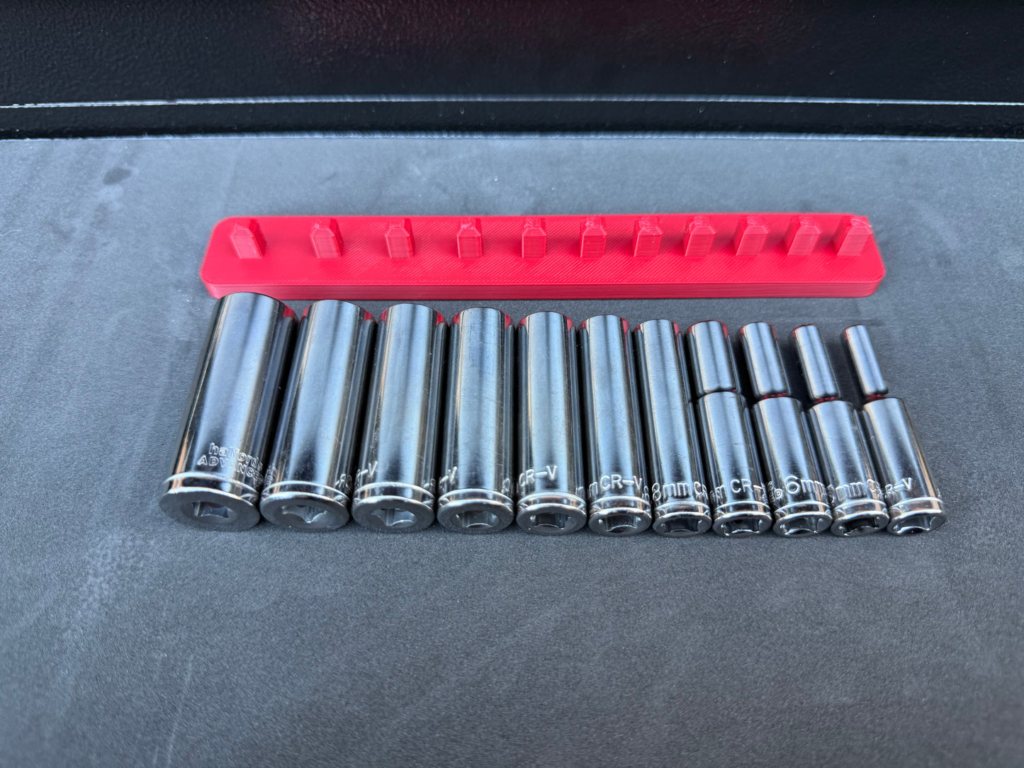 Halfords Advanced 1/4" Deep Socket Holder (Holds 11)