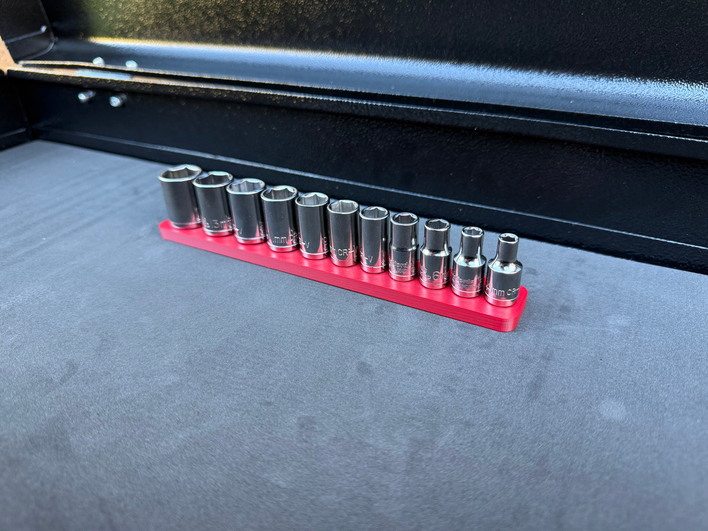 Halfords Advanced 1/4" Shallow Socket Holder (Holds 11)
