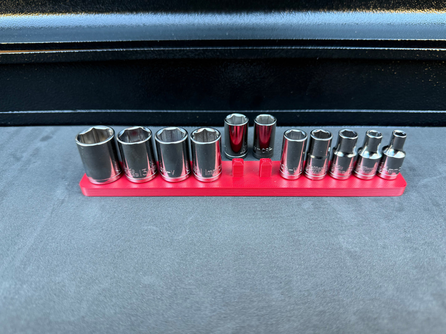 Halfords Advanced 1/4" Shallow Socket Holder (Holds 11)