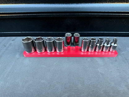 Halfords Advanced 1/4" Shallow Socket Holder (Holds 11)