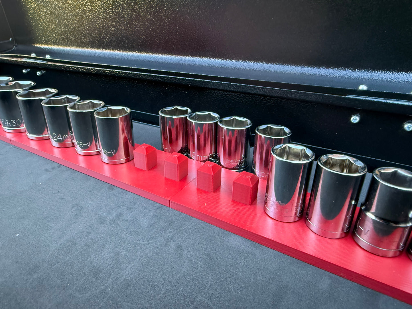 Halfords Advanced 1/2" Shallow Socket Holder (Holds 16)