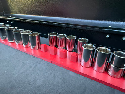 Halfords Advanced 1/2" Shallow Socket Holder (Holds 16)