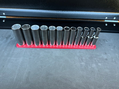Halfords Advanced 3/8" Deep Socket Holder (Holds 12)