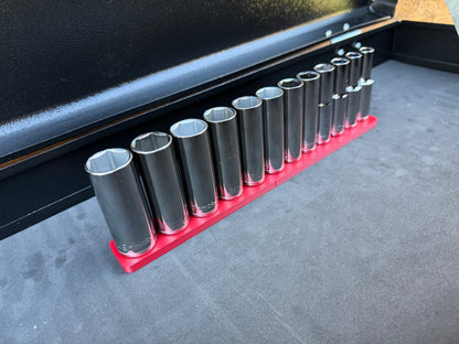 Halfords Advanced 3/8" Deep Socket Holder (Holds 12)