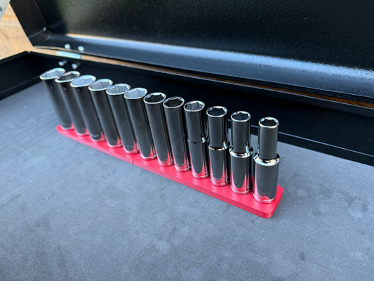 Halfords Advanced 3/8" Deep Socket Holder (Holds 12)