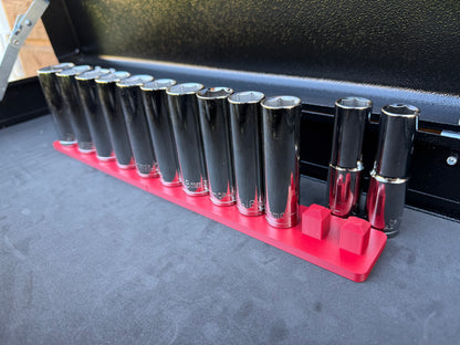 Halfords Advanced 1/2" Deep Socket Holder (Holds 12)