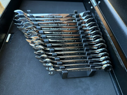 Halfords Advanced Spanner Rack - Angled 14 Slots 6mm-19mm