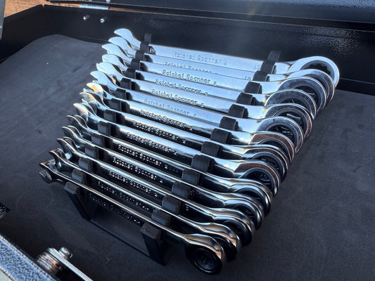 Halfords Advanced Spanner Rack - Angled 14 Slots 6mm-19mm