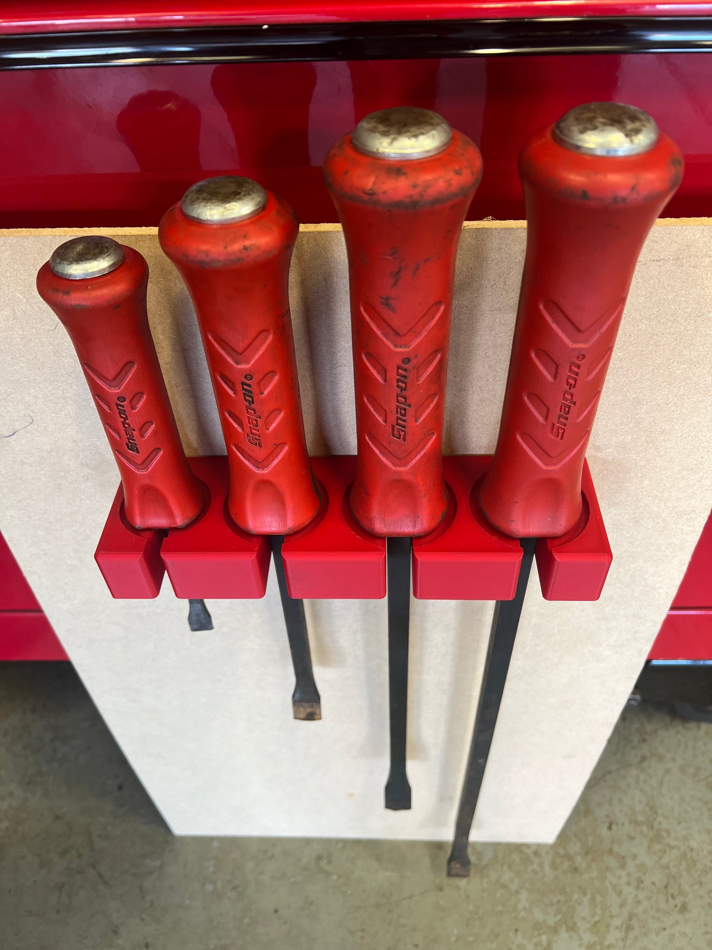 Snap On Pry Bar Holder - Wall Mounted (Holds 4)