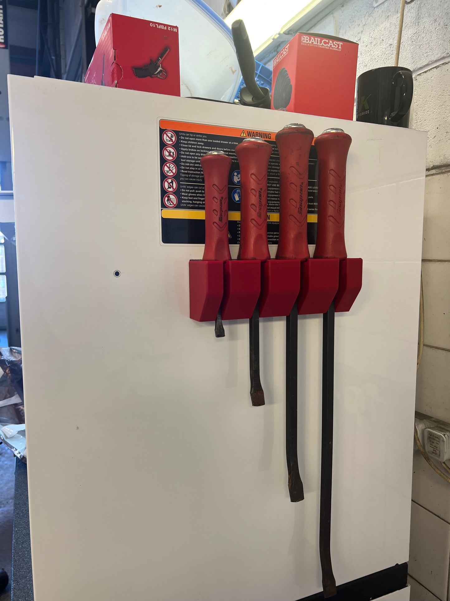Magnetic Snap On Pry Bar Holder (Holds 4)