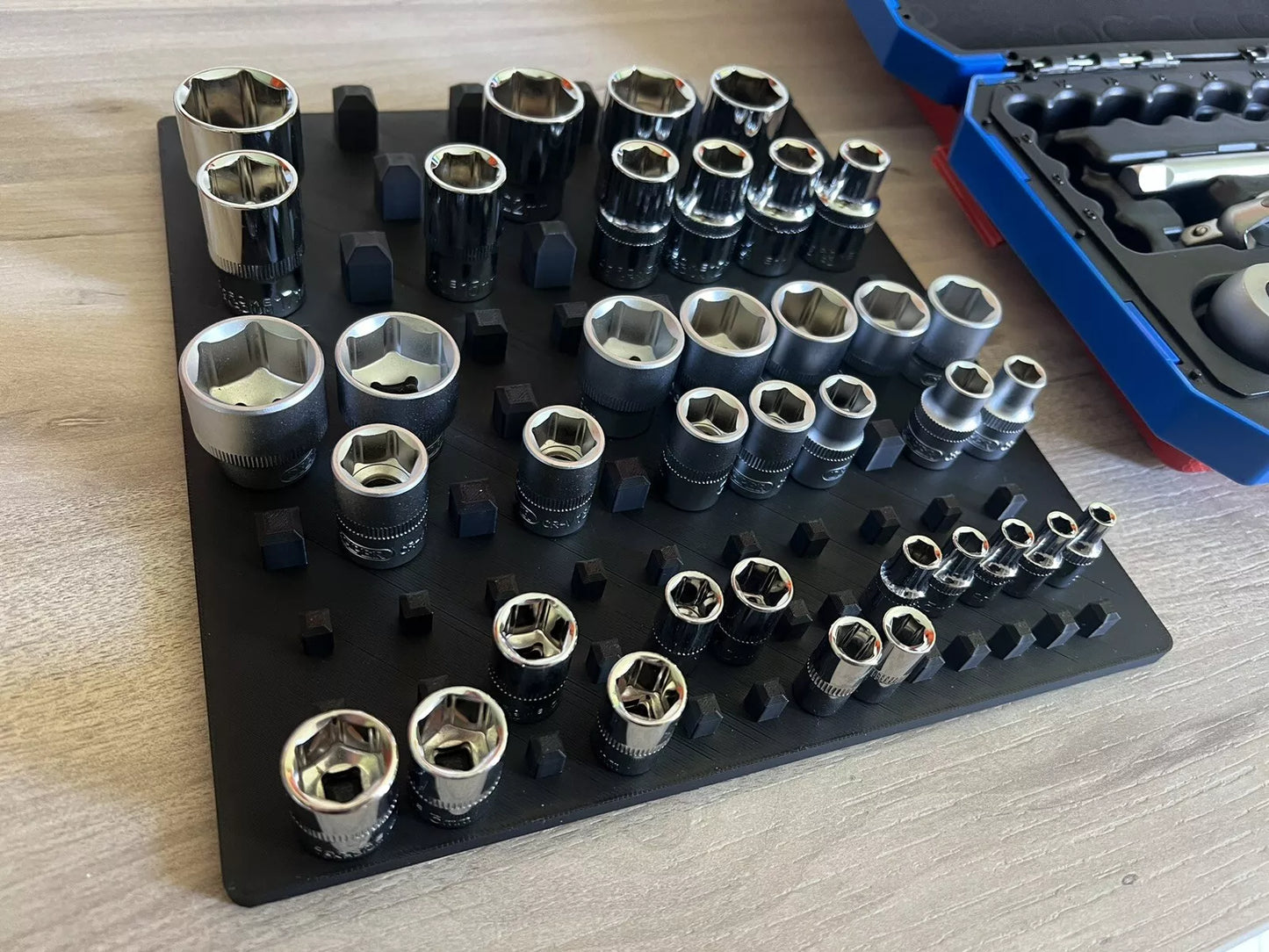 Socket Set Working Tray (Fits 1/4", 3/8" & 1/2")