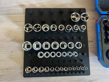 Socket Set Working Tray (Fits 1/4", 3/8" & 1/2")